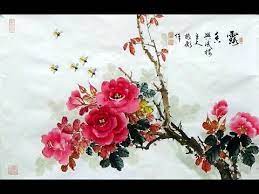 julia wen s traditional chinese painting class at golden crane senior center on july 5th 2010 the rose chinese art painting chinese painting painting class