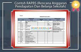 Rencana anggaran pendapatan dan belanja sekolah (rapbs) tahun ajaran 2007/ 2008 sekolah kecamatan kabupaten/kotasumber dana no. Contoh Rapbs Rencana Anggaran Pendapatan Dan Belanja Sekolah Operator Sekolah