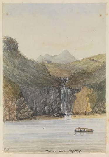 Hong Kong 1838 - probably one of the oldest images of HK - picture of a Bamboo Aqueduct painted by August Borget, of which i have a framed printed copy (from early