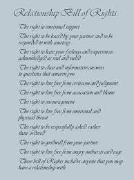 Relationship Bill Of Rights Thoughts And Feelings Relationship Narcissistic Abuse
