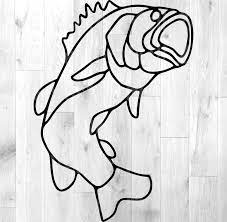 Free Free 312 Outline Bass Fish Svg SVG PNG EPS DXF File