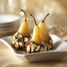 Poires Nappees D Amandes Et De Chocolat Recettes De Cuisine Poire Recette Recette
