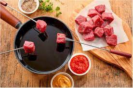 Beef Fondue Fondue Bourguignonne Recipe Beef Real Food Recipes Recipes
