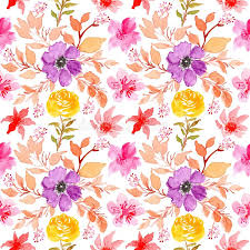 For a pop of vibrant color, add purple flowers to your bouquet. Seamless Watercolor Floral Pattern Yellow And Purple Flowers Stock Illustration Illustration Of Invitation Plant 132766205