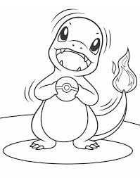 A poké ball is a small mechanical ball used to attract pokémon. Charmander And Pokeball Coloring Page Free Printable Coloring Pages For Kids