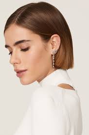 Solanales Crystal Spear Pearl Earrings by Alexis Bittar