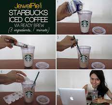 Café au lait deliciously simple to make. How To Make Starbucks Iced Coffee At Home 3 Ingredients 1 Minute Jewelpie