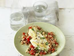 Rotbarschfilet Auf Kapern Tomaten Couscous Rezept Rezepte Rotbarschfilet Rezept Rotbarschfilet