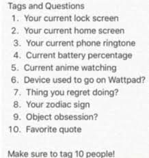 Cocok dipakai untuk tantangan di status wa, fb, ig. Tag Book I Got Tagged By Ragdoll Obsession Wattpad