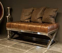 The legs of this unique aircraft side table are also handmade and are made of steel in the 'jet black' look. Hazenkamp Coffee Table I Leather Brown Airplane Furniture All You Really Need