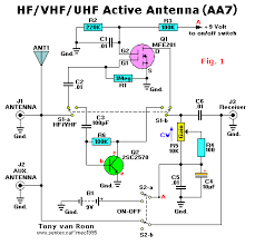 Active Antenna Aa 7 Hf Vhf Uhf 3 3000mhz Antenna Booster Ham Radio Electronic Schematics Digital Antenna
