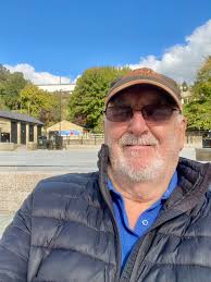 Former MP Austin Mitchell with his with Linda McDougall and 2 children  after moving into Longfield House