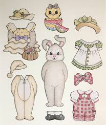 Magnetic Bunny Paper Doll Etsy In 2020 Paper Dolls Free Printable Paper Dolls Paper Bunny