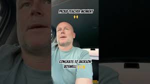 Huge congrats to former student Jackson Boswell