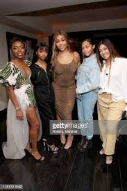 Sharon Chuter Skai Jackson Jordyn Woods Jodie Woods And Elizabeth Woods Attend Uoma Beauty Summer Party On August 10 2019 Skai Jackson Red Dress Women Outfits