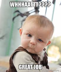 A way of describing cultural information being shared. Whhhaattt Great Job Skeptical Baby Make A Meme
