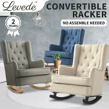 Italian rocking armchairs by gianni moscatelli for formanova, 1960s, set of 2. Levede Rocking Chair Nursing Baby Feeding Armchair Lounge Sofa Rocker Fabric Ebay
