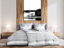 Primera Satin Bettwasche Sea Breeze Star 135x200 Cm Oder 155x220 Cm Aus Baumwolle Lidl De