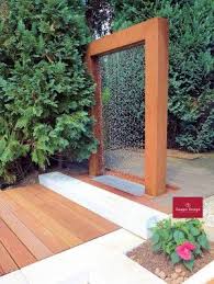 Wassertor Cortenstahl Malia Gartenbrunnen Diy Gartenbrunnen Wasserwand Garten