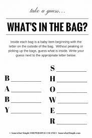 Printable Baby Shower Game Idea Printable Baby Shower Games Simple Baby Shower Baby Shower Printables