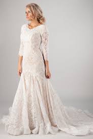 If you're interested in this style, check out these 25 modest mermaid wedding dresses. 25 Modest Mermaid Wedding Dresses 1 Lds Wedding