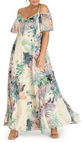 City Chic Plus Jungle Print Cold Shoulder Maxi Dress Women Plus Bloomingdale S City Chic Plus Womens Maxi Dresses Shoulder Maxi Dress