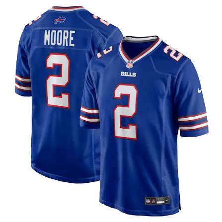 Men's Buffalo Bills D.J. Moore Nike Royal Game Jersey