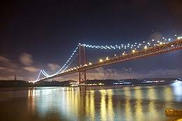 Completed in 1966 and originally named after dictator salazar, this suspension bridge across the tagus river changed its name after the revolution of april 25, 1974. 25 De Abril Bridge Wikipedia