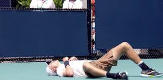 He was a awarded a wildcard to the 2019 wimbledon championships men's doubles tournament and the singles qualification where he lost in the first. Miami Open Britain S Draper Collapses And Retires On Debut