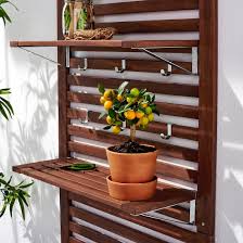 Applaro Bank Paneel Mit Bord Aussen Braun Las Braun Ikea Deutschland In 2020 Wall Paneling Outdoor Shelves Ikea