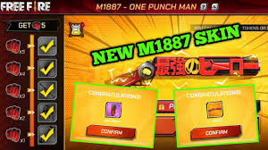It's almost time to be the strongest hero out there! Free Fire New Event M1887 One Punch Man Free Fire One Punch Man Free Fire Free Fire New M1887 Youtube