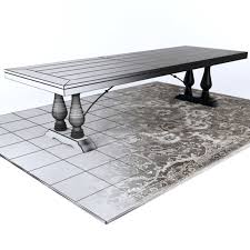 A gift receipt or original receipt is required for all returns and exchanges. Pottery Barn Lorraine Dining Table Nolan Persian Style Rug 3d Model 5 Fbx Max Free3d