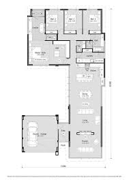 L Shaped Modern House Floor Plans Sliding Doors And Fixed Glass Give This 4 Bedroom 2 In 2020 Modern House Floor Plans L Shaped House Plans Home Design Floor Plans