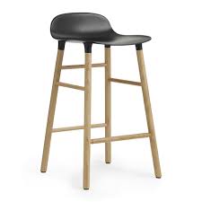 Buy Normann Copenhagen Form Barstool Oak Black Amara Bar Stools Oak Bar Stools Oak Stool