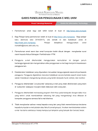 Permohonan menadi informan lampiran 4. Garis Panduan Penggunaan E Mel Ukm