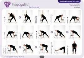 Yoga With A Chair Level 2 Class 1 Chair Yoga Chair Pose Yoga Hatha Yoga Poses