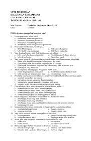 Download rpp silabus kurikulum 2013 untuk kelas iv. Soal Us Plh Puspa Medalia Munggarani Academia Edu
