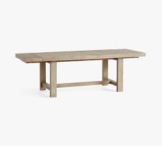 Table is solidly constructed of kiln dried mango wood. Reed Extending Dining Table Warm Black 73 97 L Pottery Barn