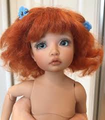 Iplehouse BID Elin Doll Custom Faceup Boneka Outfits Mohair Wig