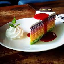 Rainbow Crepe Cake Crepe Cake Chocolate Crepes Asian Desserts