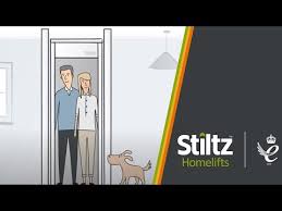 Electric dog lift for stairs. Home Lifts Uk By Stiltz Domestic Lifts Uk