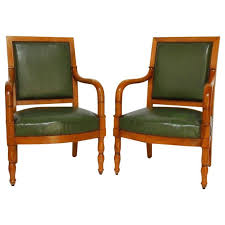 French Empire Mahogany Library Chairs A Pair Library Chair Patterned Chair Chair