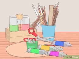 Coordinate shoe boxes by covering them with the same material used on the shelf. 3 Ways To Organize A Craft Room Wikihow