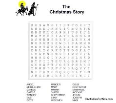 Birth Of Jesus Story With Pictures Printable Christmas Story Word Search Printable For Kids Christmas Sunday School Christmas Word Search Christian Christmas Activities