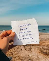 Was Die Seele Beruhigt Hier Am Meer Zu Stehen Und Ihm Zuzuhoren Mee H R Heimatmeer Spruche Meer Zitat Meer
