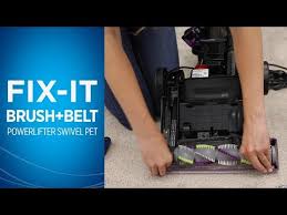 Bissell Powerlifter Swivel Rewind Pet Filter Replacement How To Fix The Brush Roll And Belt On Your Bissell Powerlifter Swivel Pet Vacuum Cleaner Youtube