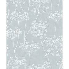 Sample Aura Wallpaper In Blue From The Innocence Collection By Graham Brown Neutral Wallpaper Botanical Wallpaper Grey Wallpaper