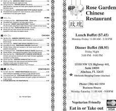 Reviews and photos of orange chicken*, mongolian beef*, general tso's chicken* Rose Garden Chinese Restaurant Menu In Alachua Florida Usa