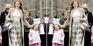 Blake lively, 31, gave their daughters james, 4, and inez, 2, a mini walking tour of the state's historic capital on june 28. Blake Lively And Her Daughter Matched For Easter