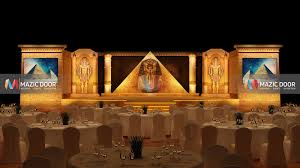 Where can i buy egyptian decor on etsy? Egyptian Theme Stage Design Mazic Door